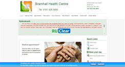 Desktop Screenshot of bramhallhealthcentre.co.uk